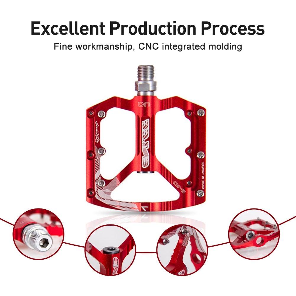 Premium CNC Aluminum Alloy Bicycle Pedals - Non-Slip Design