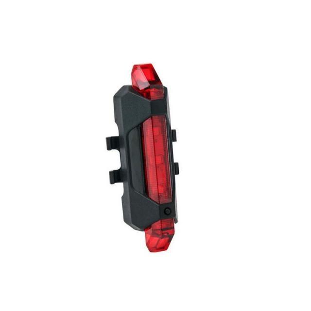 Luz trasera LED recargable por USB para bicicleta - Impermeable y brillante