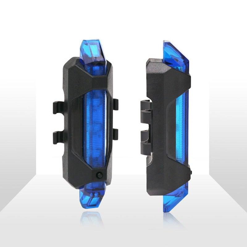 Luz trasera LED recargable por USB para bicicleta - Impermeable y brillante