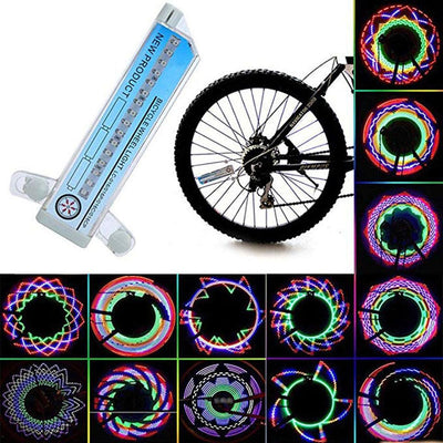 LED Bicycle Spoke Light with 32 Patterns for Enhanced Visibility