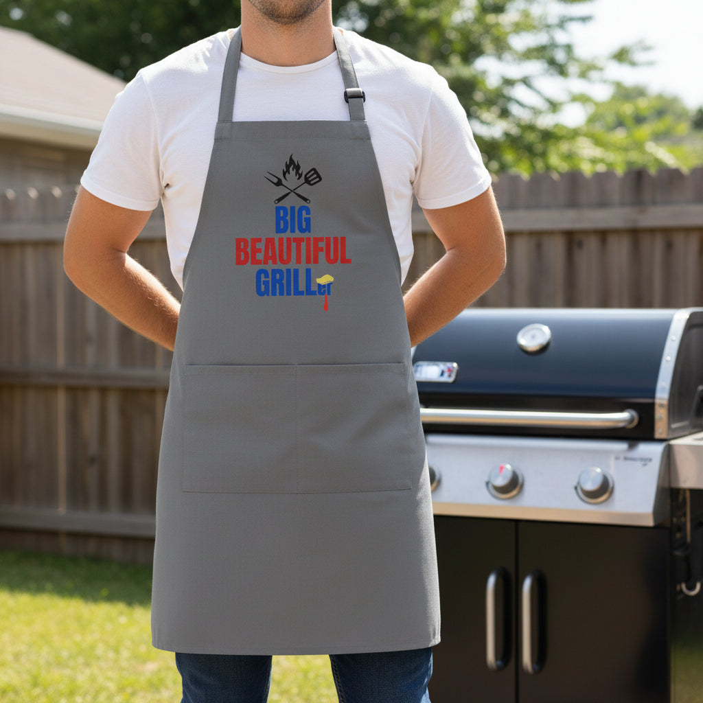 Big Beautiful Griller Cotton Apron - Fun BBQ Cooking Gift