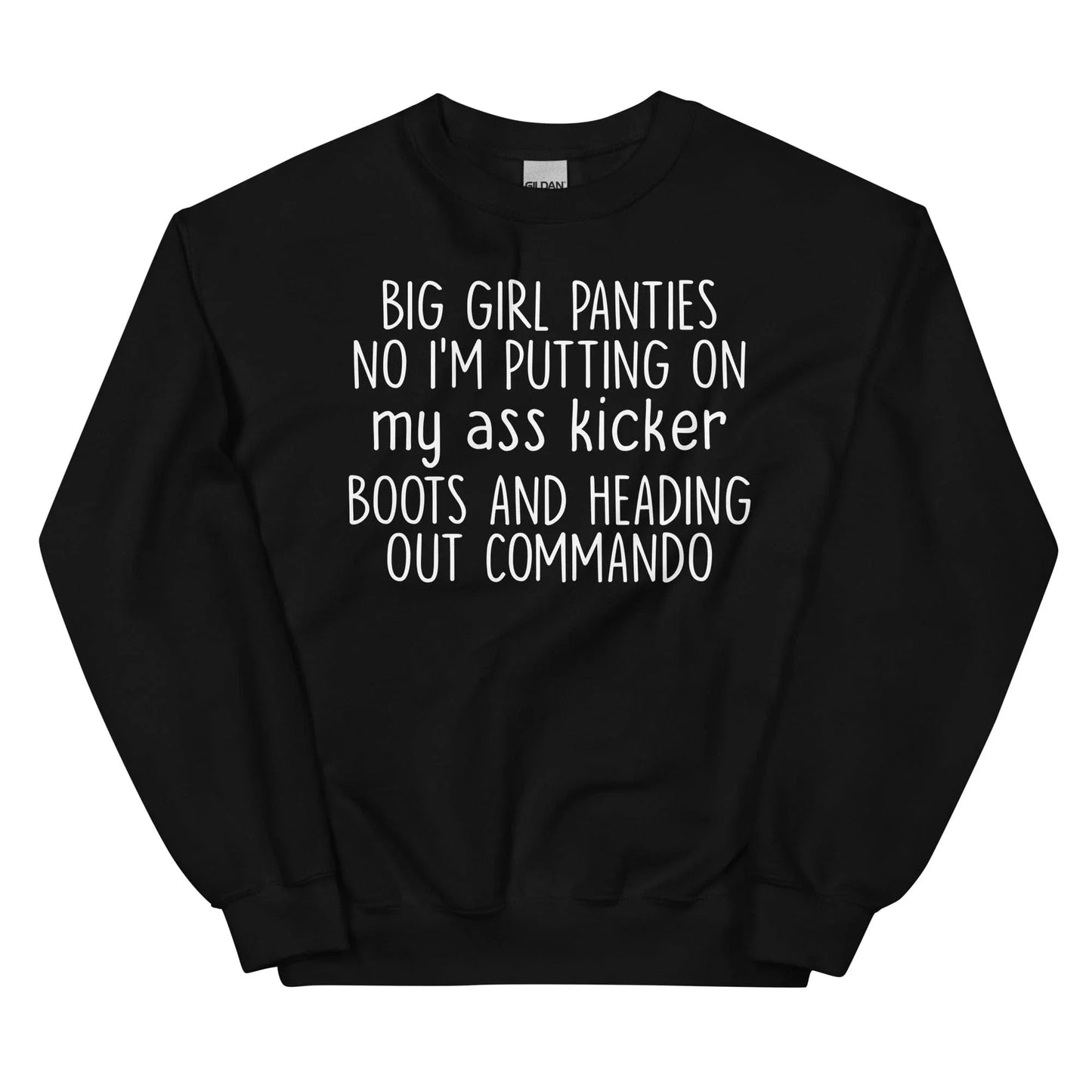 Sudadera con bragas de niña grande