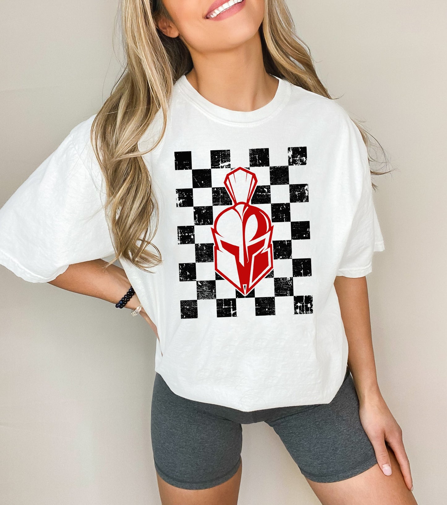 Sentinel Checkered Oversized Tee - Korvel