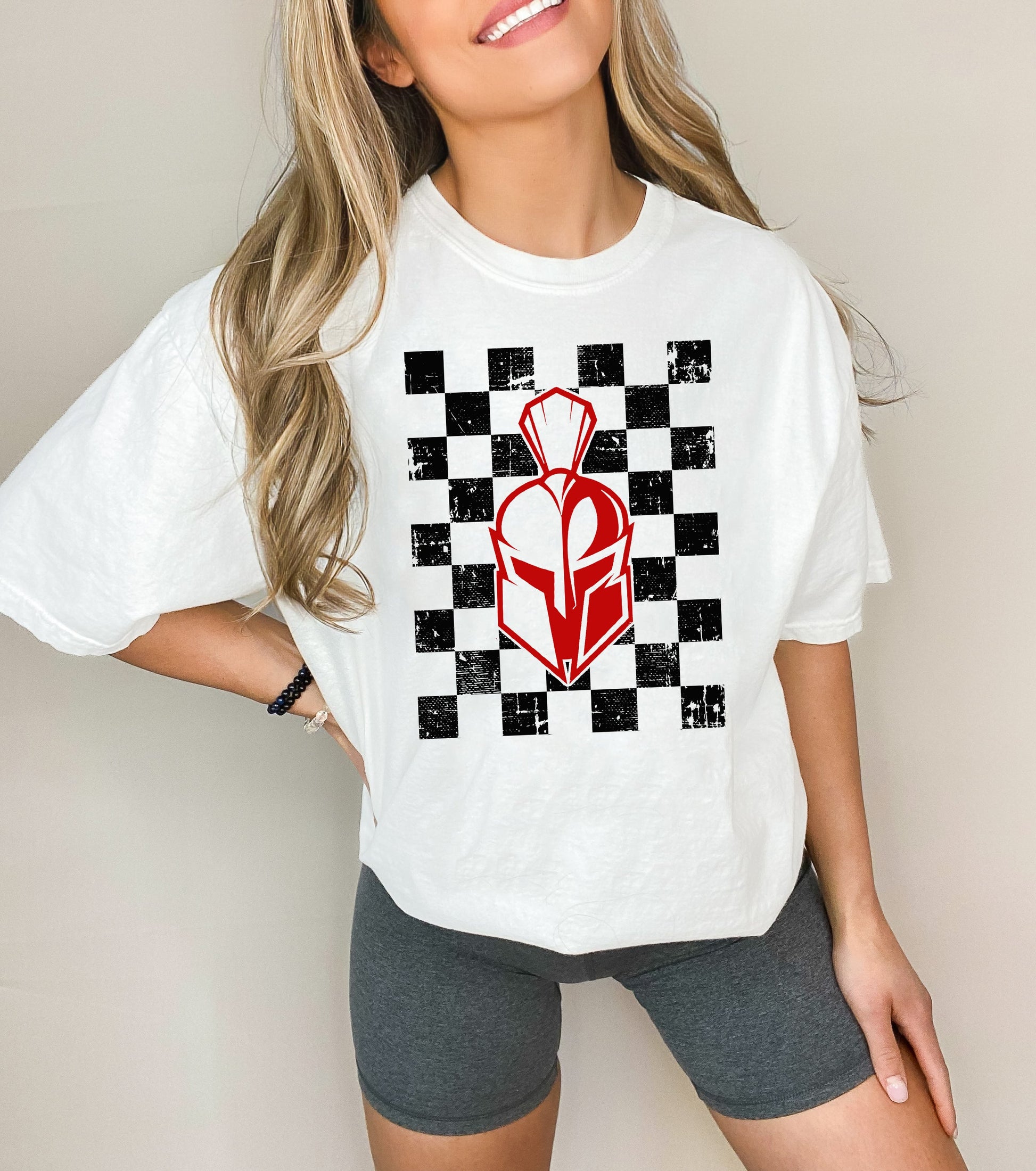 Sentinel Checkered Oversized Tee - Korvel