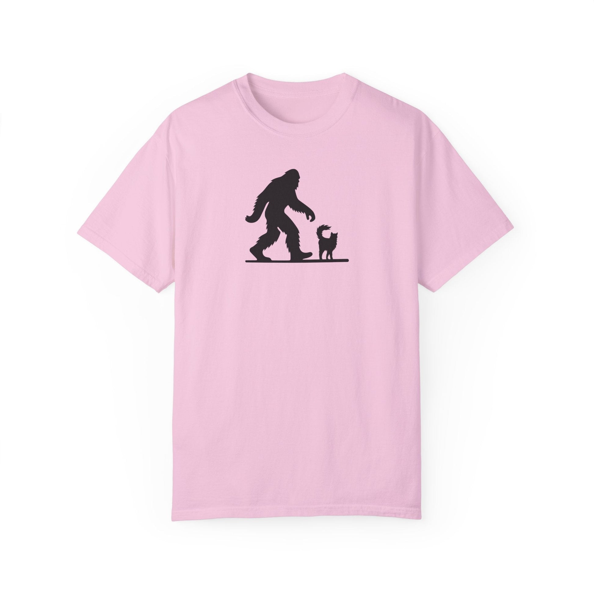 Bigfoot & Cat Unisex Vintage Wash T-Shirt - Ultimate Casual Comfort - Korvel