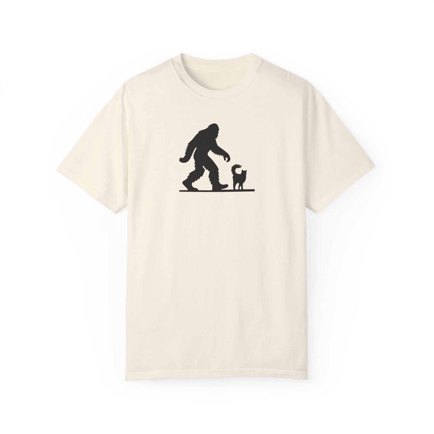 Bigfoot & Cat Unisex Vintage Wash T-Shirt - Ultimate Casual Comfort - Korvel