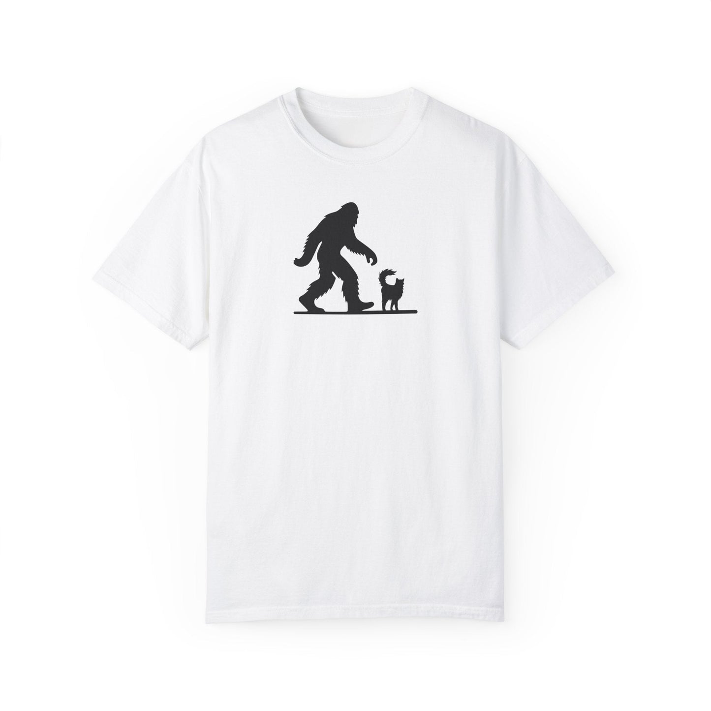 Bigfoot & Cat Unisex Vintage Wash T-Shirt - Ultimate Casual Comfort - Korvel