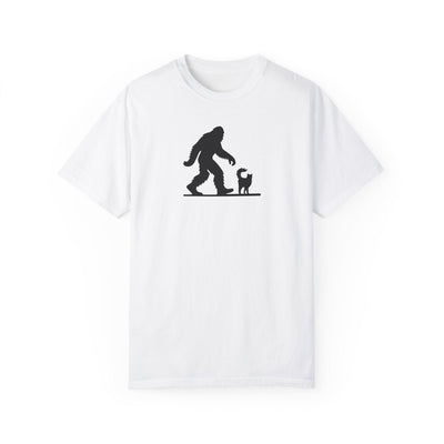 Bigfoot & Cat Unisex Vintage Wash T-Shirt - Ultimate Casual Comfort - Korvel