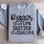 Sudadera "Más grande la Fupa, más sabrosa la Chalupa"