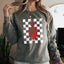 White Checkered Sentinel CC Sweatshirt - Korvel