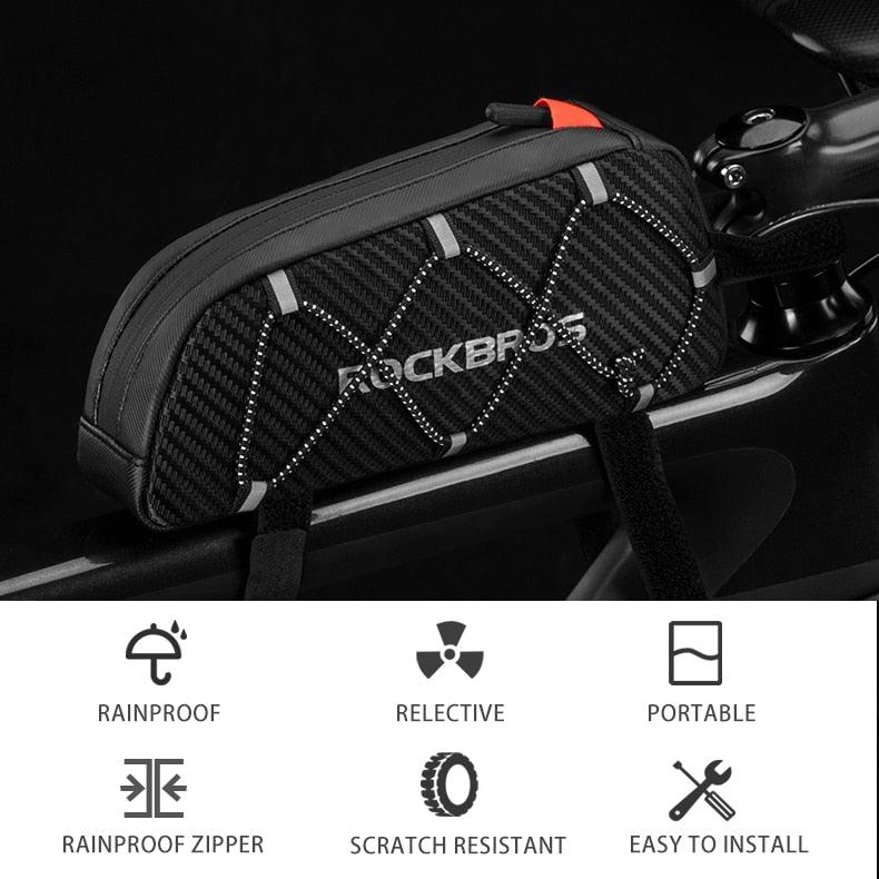 Ultralight Waterproof Bike Frame Bag with Reflective Design - Large Capacity Cycling Storage - Korvel