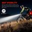 USB Rechargeable Bike Light Set - Front & Back LED Lamps