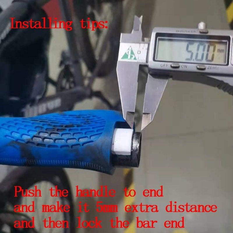 Poignées de guidon de vélo ergonomiques premium avec anneaux de verrouillage