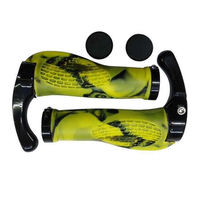 Poignées de guidon de vélo ergonomiques premium avec anneaux de verrouillage