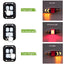 Luz trasera LED para bicicleta con control remoto inalámbrico y señales de giro