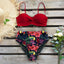 Ensemble de bikini taille haute élégant pour femmes