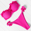 High Cut Solid Bikini Set with Underwire and Leopard Print