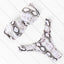 High Cut Solid Bikini Set with Underwire and Leopard Print