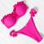 High Cut Solid Bikini Set with Underwire and Leopard Print