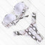 High Cut Solid Bikini Set with Underwire and Leopard Print