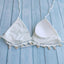 Ensemble de bikini à franges en crochet avec jupe de plage