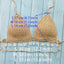Ensemble de bikini à franges en crochet avec jupe de plage