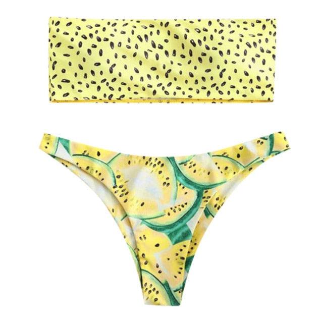 Elegant Low Waist Push-Up Bikini Set for Women