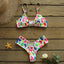 Ensemble de bikini push-up à imprimé floral pour femmes