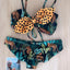 Ensemble de bikini push-up à imprimé floral pour femmes