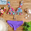Ensemble de bikini push-up à imprimé floral pour femmes