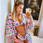 Ensemble de bikini push-up à imprimé floral pour femmes