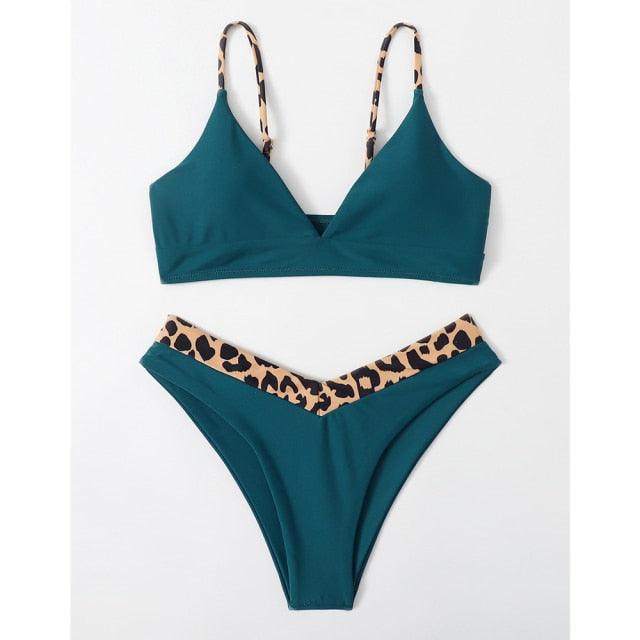 Ensemble de bikini push-up à imprimé floral pour femmes
