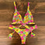 Ensemble de bikini push-up à imprimé floral pour femmes