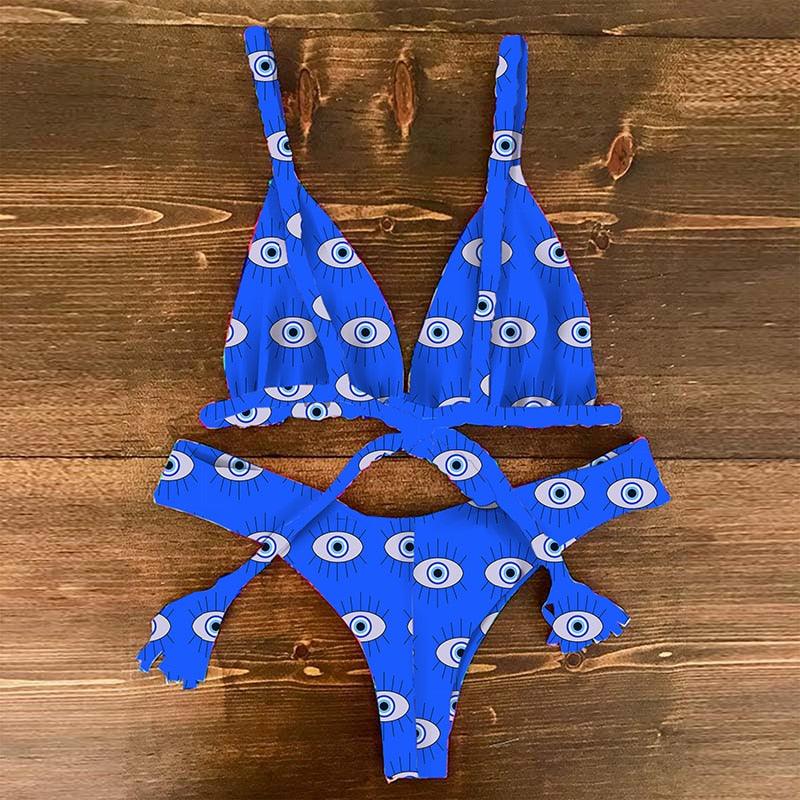 Ensemble de bikini push-up à imprimé floral pour femmes
