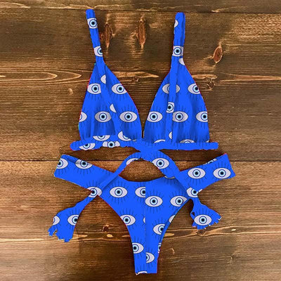Conjunto de Bikini con Estampado Floral para Mujeres