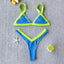 Conjunto de Bikini Sólido Elegante para Mujeres - Ropa de Baño de Verano