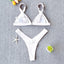 Conjunto de Bikini Sólido Elegante para Mujeres - Ropa de Baño de Verano