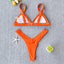 Conjunto de Bikini Sólido Elegante para Mujeres - Ropa de Baño de Verano