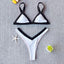 Conjunto de Bikini Sólido Elegante para Mujeres - Ropa de Baño de Verano