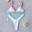 Conjunto de Bikini Sólido Elegante para Mujeres - Ropa de Baño de Verano