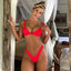 Conjunto de Bikini Sólido Elegante para Mujeres - Ropa de Baño de Verano
