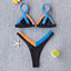 Conjunto de Bikini Sólido Elegante para Mujeres - Ropa de Baño de Verano