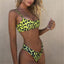 Conjunto de Bikini de Cintura Alta con Estampado de Leopardo para Mujeres