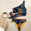 Ensemble de bikini push-up à une épaule pour femmes
