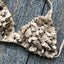 Ensemble de bikini solide à fleurs 3D élégant pour femmes