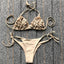 Ensemble de bikini solide à fleurs 3D élégant pour femmes