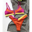 Ribbed High Cut Bikini Set for Women - Stylish Swimwear
