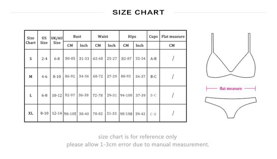 Conjunto de Bikini Elegante con Push-Up para Mujeres
