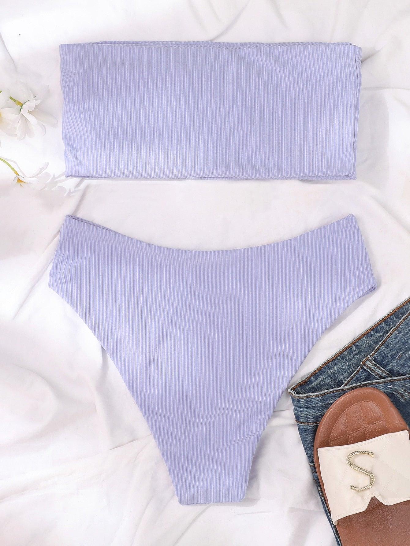 Conjunto de Bikini Elegante con Push-Up para Mujeres