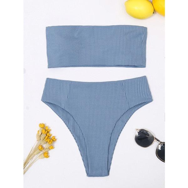 Conjunto de Bikini Elegante con Push-Up para Mujeres